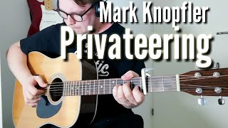 Mark Knopfler Privateering Rhythm guitarRiff Guitar Cover [upl. by Domella]