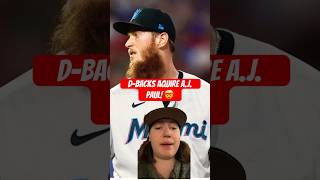 DBacks Aquire P AJ Puk From Marlins 🤯⚾️ July 25 2024 shorts mlb breakingnews [upl. by Chadd]