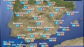 Previsión del tiempo para el lunes 4 de julio [upl. by Gabriellia368]