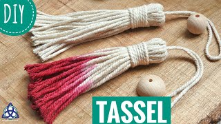 How to Make Tassel DIY  Macrame Wall Hanging Boho Craft [upl. by Edivad]