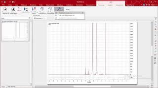 NMR Spectra Processing using MestreNOVA [upl. by Leinto386]