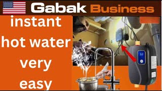 how to install electric water heater under the sink  Gabak Business  Gabriel Barrandeguy [upl. by Ahsilla]