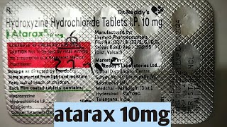 Atarax 10mg tablet uses and Review In Hindi Atarax tablet uses side effects Atarax tablet 10mg [upl. by Idnak117]