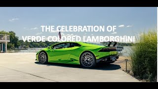 Lamborghini Verde green Color video [upl. by Leeth261]