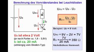 ELEKTRONIKTUTORIAL 07 Leuchtdioden LEDs [upl. by Ominorej]