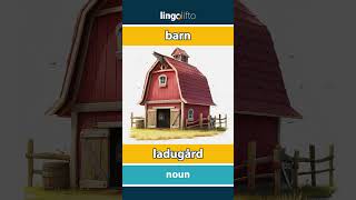 🇬🇧🇸🇪 barn  ladugård  vocabulary builder  learn English  låt oss lära oss engelska [upl. by Eugirne]