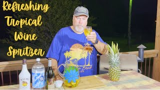 How to Make Tropical Wine Spritzers Summer Cocktail Recipe [upl. by Tawnya705]