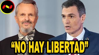 Miguel Bosé ACORRALA a Sánchez y la izquierda mediática “No hay libertad” [upl. by Hoxie]