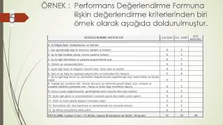 PERFORMANS DEĞERLENDİRME FORMU HAZIRLAMA SUNUMU1 [upl. by Eidoc]