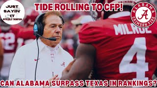 Tide Rolling To CFP  How Can Alabama Claim A Top 4 Spot In The College Football Playoff Rankings [upl. by Lanae442]