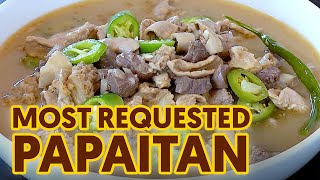 THE MOST REQUESTED PAPAITAN USING BEEF [upl. by Eillime805]