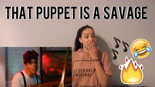 REACTION Rudy Mancuso  CRAZY MEXICAN PUPPET  Hailey Baldwin amp Awkward Puppets [upl. by Otrebide]