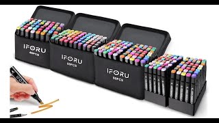 IFORU Marcadores Doble Punta 36 Colors [upl. by Aara585]