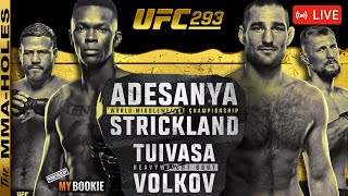 🔴UFC 293 Israel Adesanya vs Sean Strickland  Tuivasa vs Volkov  LIVE Fight Reaction Stream [upl. by Brook]