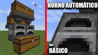 HORNO AUTOMATICO BASICO🔥 para COMENZAR en MINECRAFT 120119 [upl. by Violetta]