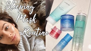 GLOWY SKIN OVERNIGHT  Sleeping Mask Routine [upl. by Noled994]