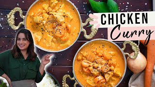 Super schnell und lecker  Chicken Curry mit Kokosmilch [upl. by Eenerb]