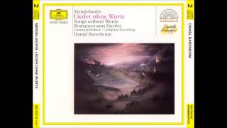 F MendelssohnD Barenboim Songs without words Complete [upl. by Notsniw594]