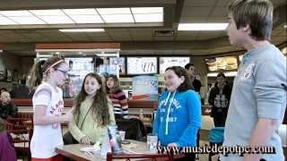 Christmas Flash Mob at Tim Hortons  Happy Xmas Cover [upl. by Feerahs]