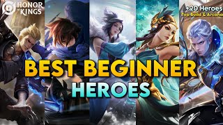 BEST 20 HEROES FOR BEGINNERS  Honor of Kings [upl. by Farrison]