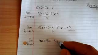 Derivative from First Principles [upl. by Neerahs]