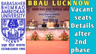 BBAU PG Admission vacant Seats Details  Babasaheb Bhimrao Ambedkar University Pg admission 2024 [upl. by Rodnas]