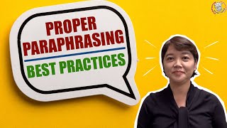 How to Paraphrase in Research Paper Top 3 Paraphrasing Tips and Tricks  Study Topia [upl. by Lavena]