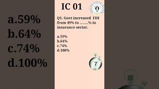 IC 01 Questions Series Principles Of Insurance Licentiate Exam iii exam shorts youtubeshorts [upl. by Keemahs]