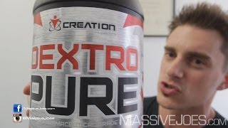 Creation Supplements DEXTROPure  MassiveJoescom RAW REVIEW Dextrose Carbohydrate Supplement [upl. by Melville]