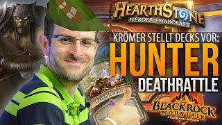 Hearthstone Decks Deathrattle Hunter Blackrock Addon [upl. by Nybor]