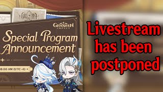 OFFICIAL 42 LIVESTREAM HAS BEEN RESCHEDULED  Genshin Impact [upl. by Hteb]