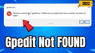 gpeditmsc windows 10 missing FIX [upl. by Rexana]