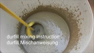 DURFILL Mixing Instruction  DURFILL Mischanweisung DeutschEnglish [upl. by Dnomhcir]