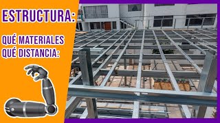 Cómo hacer ESTRUCTURAS METÁLICAS para casas de DOS PISOS 🏡 Entrepiso Incluído [upl. by Assirt]