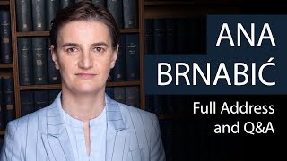 Ana Brnabić  Prime Minister of Serbia  Oxford Union [upl. by Hermine]