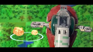 Boba Fett uses SEISMIC CHARGE Scene  LEGO Star Wars the Mandalorian [upl. by Drahser]