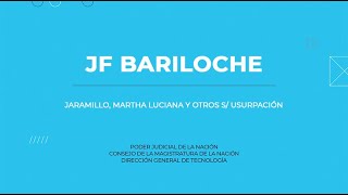 JF Bariloche  Causa Jaramillo [upl. by Nus]