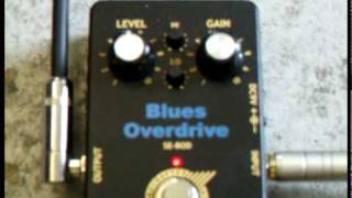 Artec Blues Overdrive Effects Pedal Demo  SEBOD [upl. by Lilla]