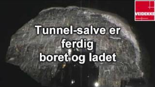 Veidekke Sprengning i tunnel Kvammapakken [upl. by Ab]