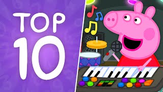 Peppa Pigs Top 10 Song And Music Moments 🎶 PeppaPigOfficial [upl. by Dinse]