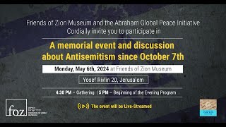 A memorial event and discussion about antisemitism [upl. by Eeldarb]