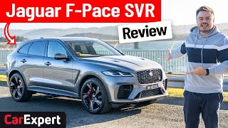 2022 Jaguar FPace SVR review The supercharged V8 SUV you need in your life [upl. by Aerbma]