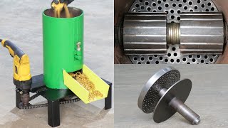 How To Make Homemade Feed Pellet Machine Using Drill Machine  DIY Feed Pellet Machine [upl. by Eilliw122]