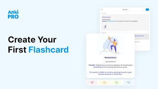 📝 Create Your First Flashcard  Anki Pro [upl. by Kirad911]