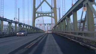 Driving Downtown Halifax and Dartmouth Nova Scotia WINTER [upl. by Tildi]