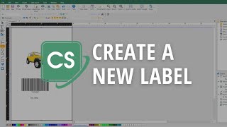 How to Create a New Label with CODESOFT [upl. by Nawaj]