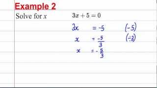 GCSE Maths Revision  Solving Linear Equations 1 [upl. by Hermann]