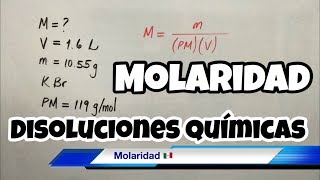 MOLARIDAD en Soluciones Químicas bien fácil [upl. by Solegna127]