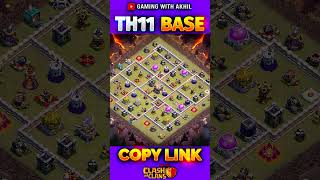 NEW STRONGEST TH11 WAR BASE 2024 clashofclans coc th11 th11base [upl. by Elwira]