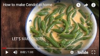 How to make Cendol at home  ieatishootipost [upl. by Rennob]